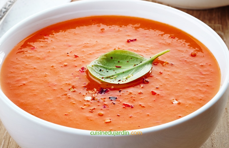 Souping tomate et patate douce