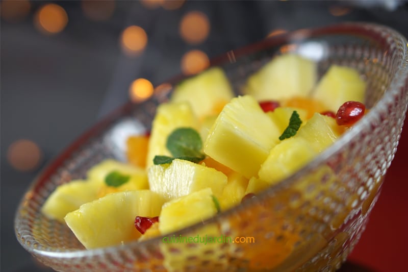 Salade ananas clémentine grenade